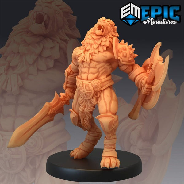 Tabaxi Lion 3D-printed model