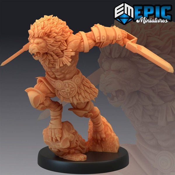 Tabaxi Lion 3D-printed model
