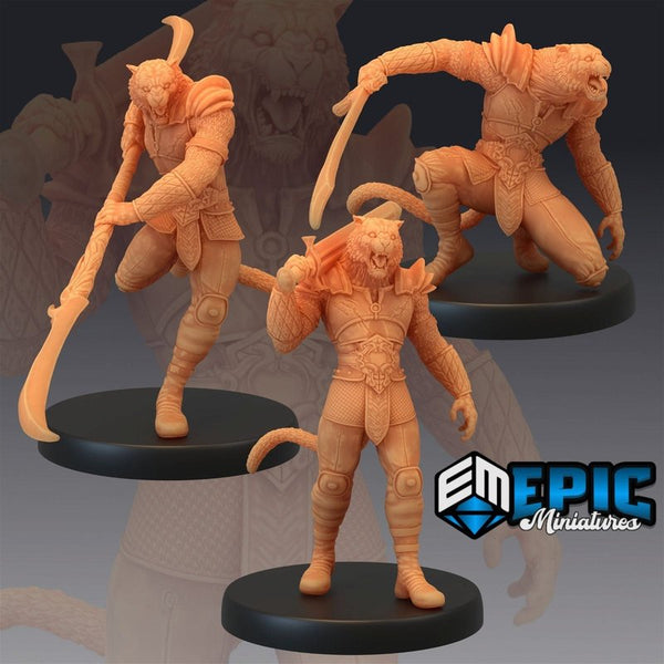 Tabaxi Tiger 3D-printed model