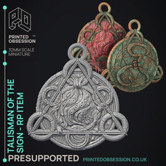 Talisman Of The Sign 3D-printed model