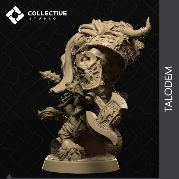 Talodem 3D-printed model