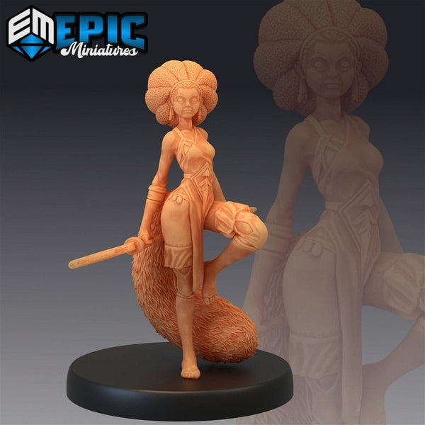 Tanuki Lady 3D-printed model