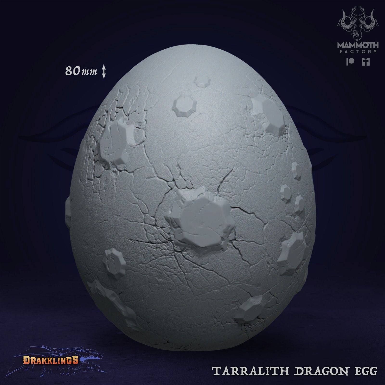 Tararlith Dragon Egg - The Printable Dragon