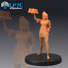 Tavern Waitress 3D-printed model