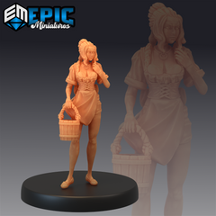 Tavern Waitress - The Printable Dragon