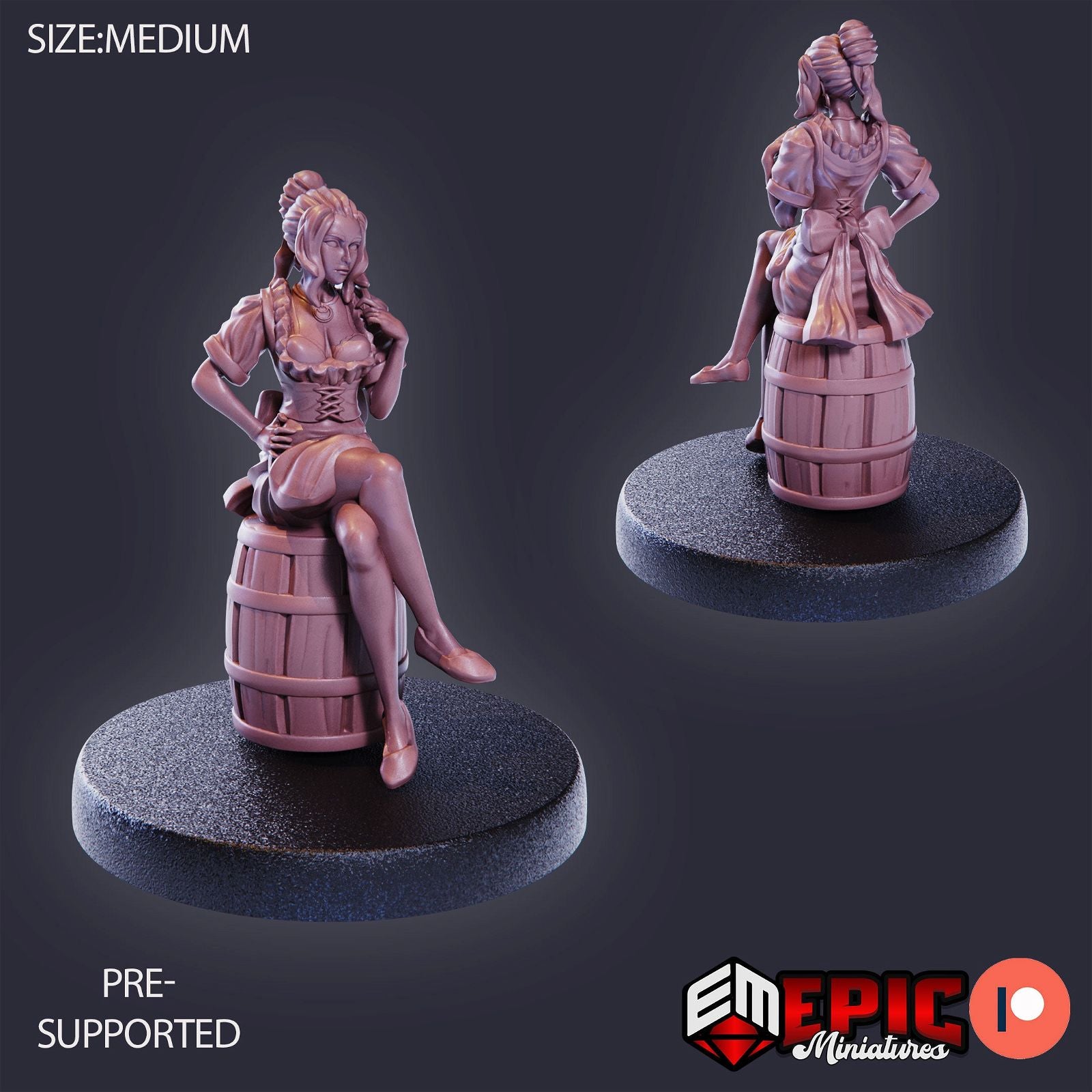 Tavern Waitress - The Printable Dragon