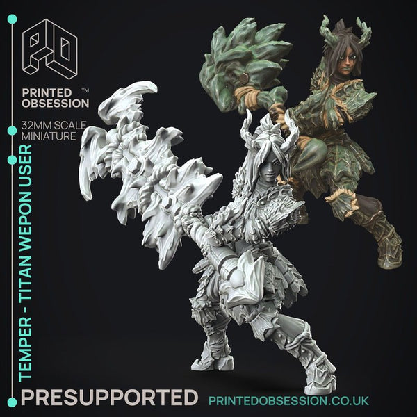 Temper 3D-printed model