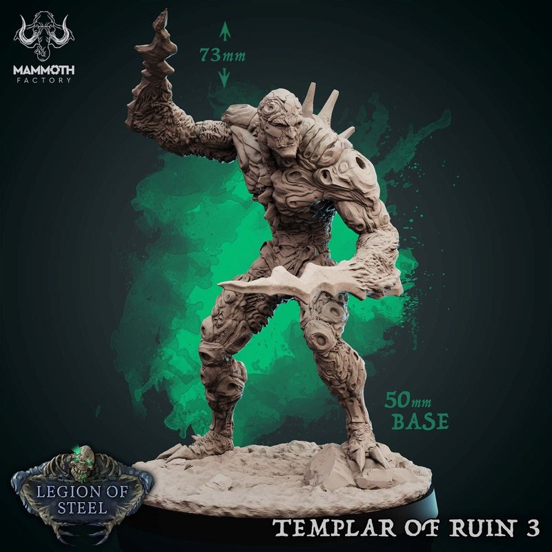 Templar Of Ruin 3D-printed model