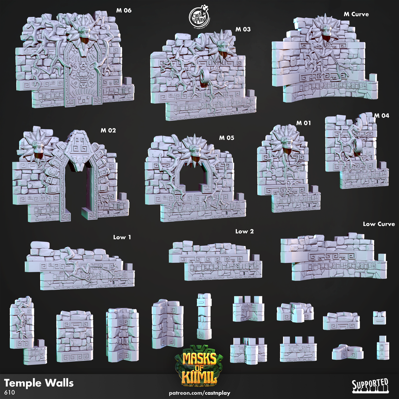 Temple Walls - The Printable Dragon