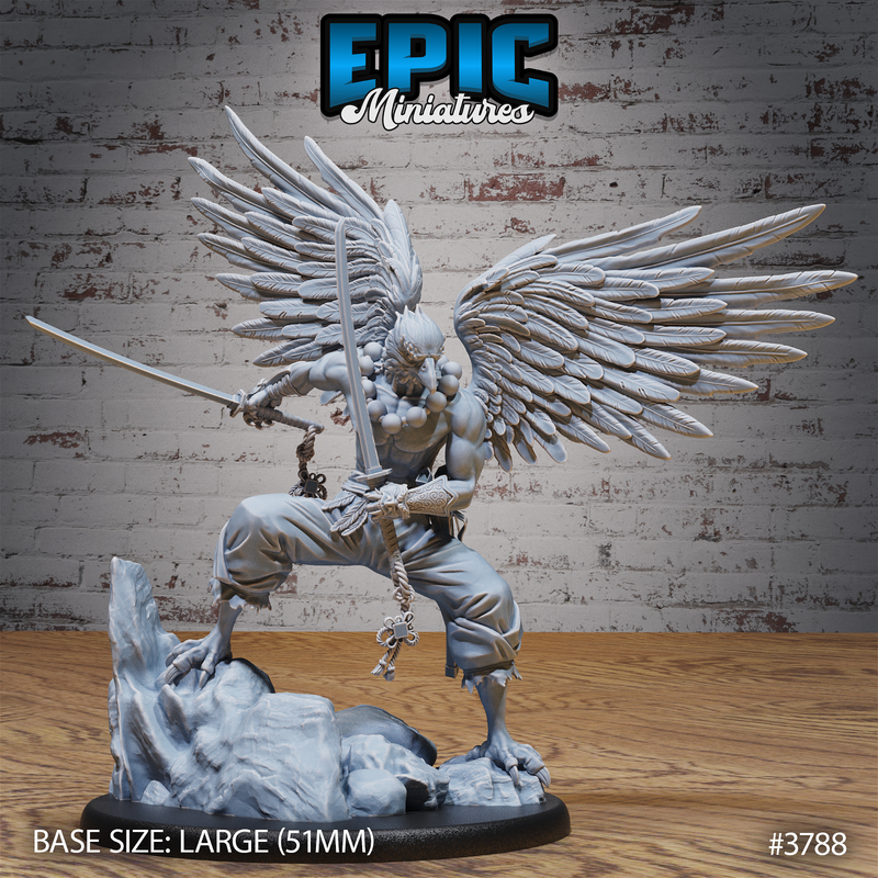 Tengu Bird Folk Lord 3D-printed model
