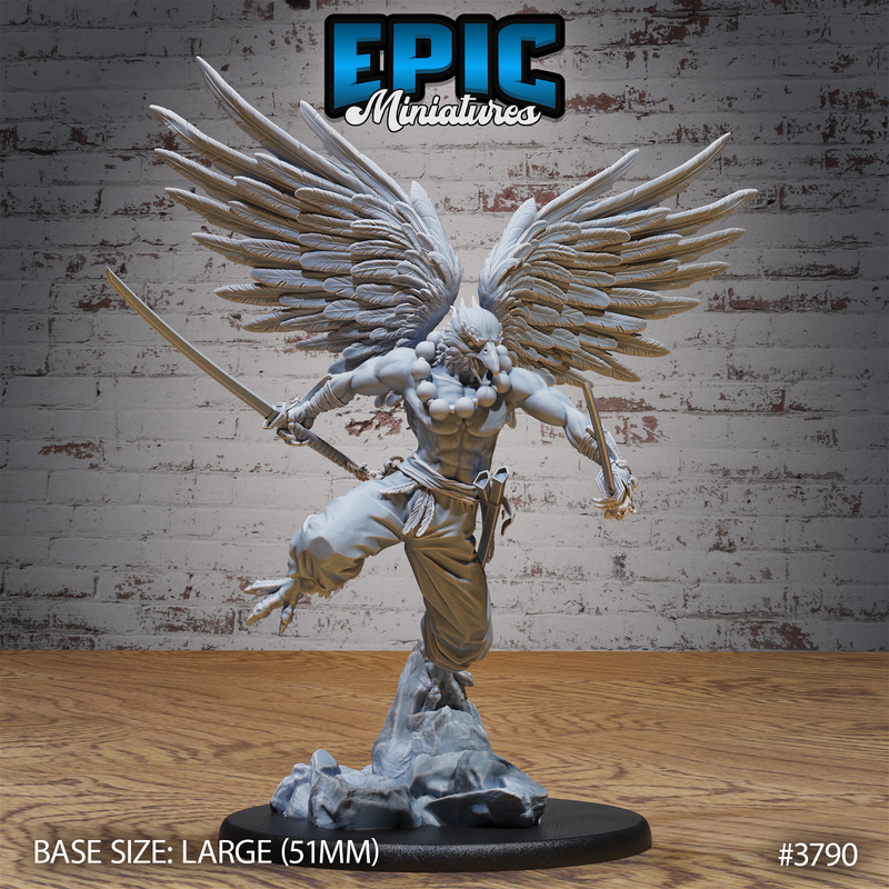 Tengu Bird Folk Lord 3D-printed model