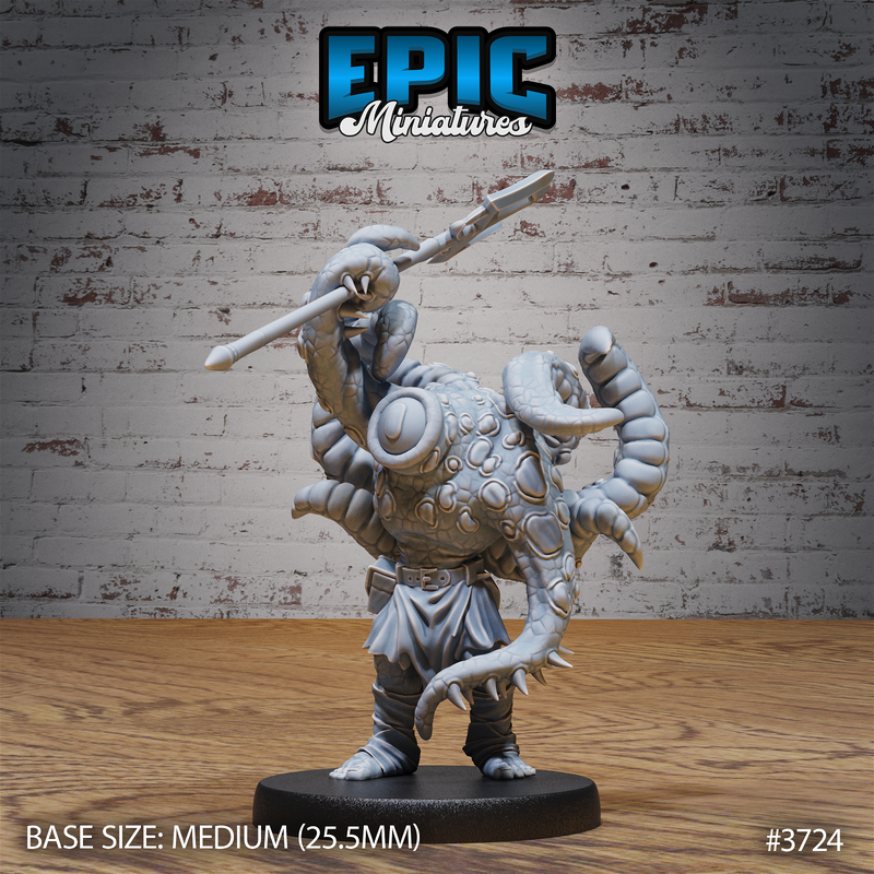Tentacle Folk 3D-printed model
