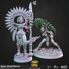 Tepeu Royal Warrior 3D-printed model