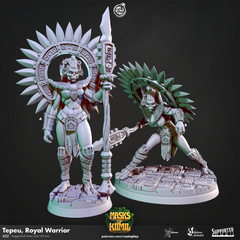 Tepeu Royal Warrior - The Printable Dragon