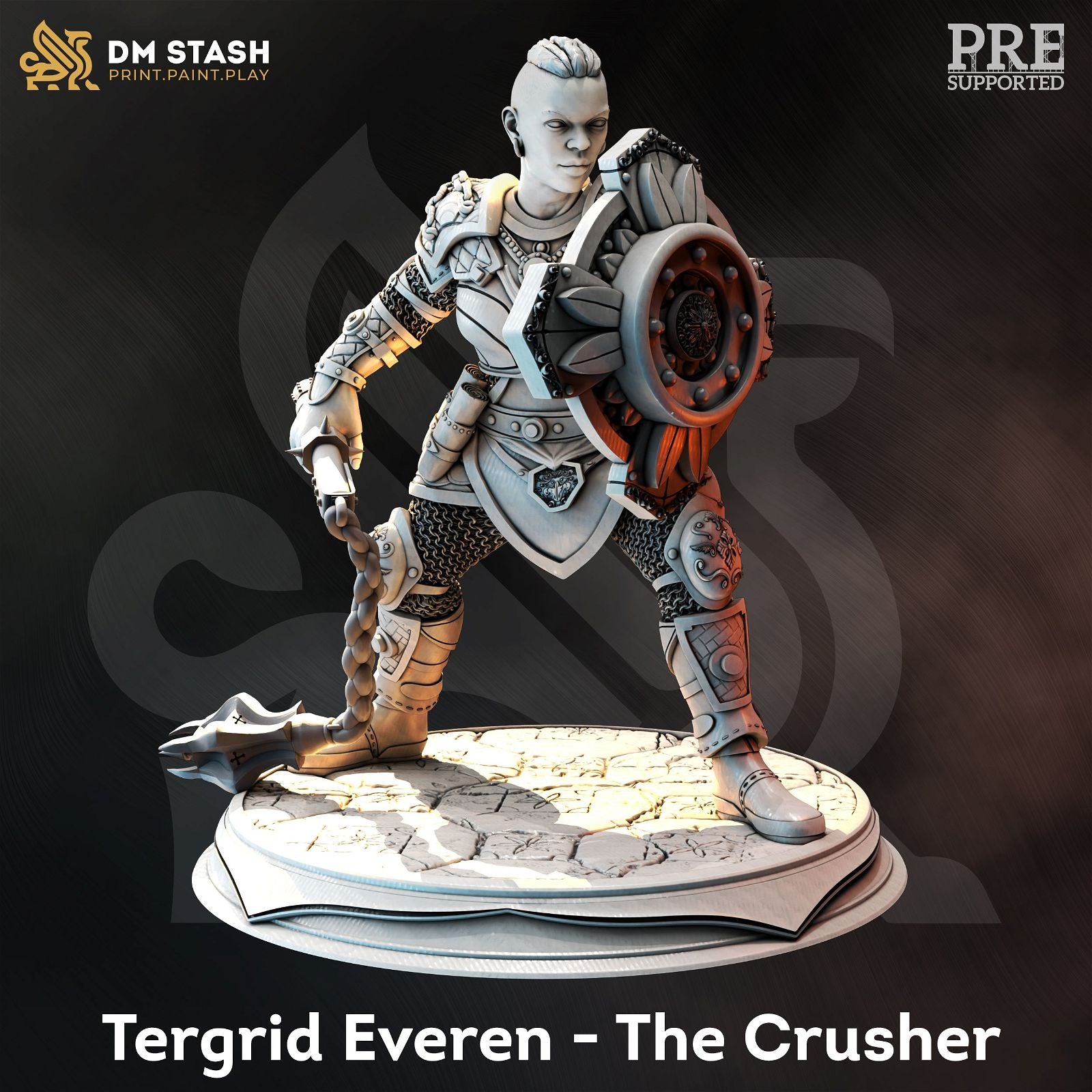 Tergrid Everen - The Crusher - The Printable Dragon