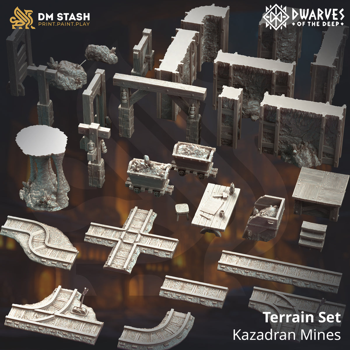 Kazadran Mines 3D-printed model