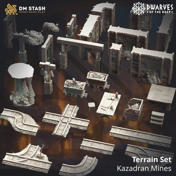Kazadran Mines 3D-printed model