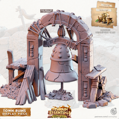 Terrain Essentials Exterior Town Ruins - Display Bell 3D-printed model