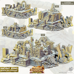 Terrian Essentials Extertior Ancient Ruins - Modular Pyramid - The Printable Dragon