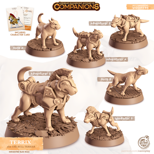 Terrix The Bull Terrier 3D-printed model