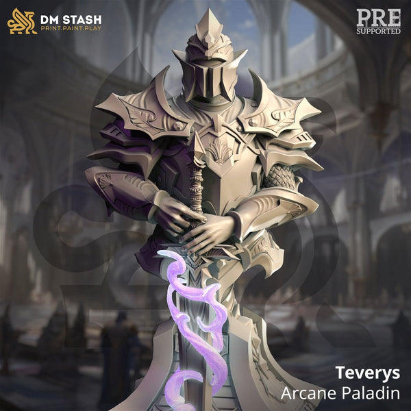 Teverys Arcane Paladin Bust - The Printable Dragon