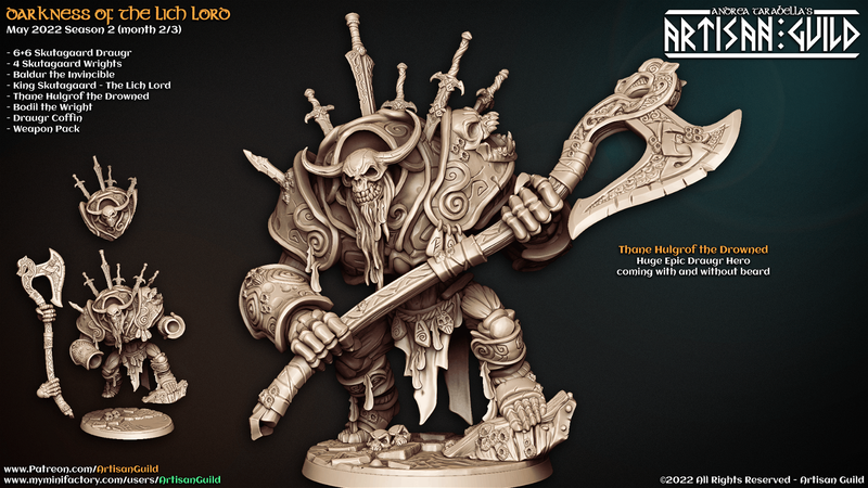 Thane Hulgrof the Drowned 3D-printed model
