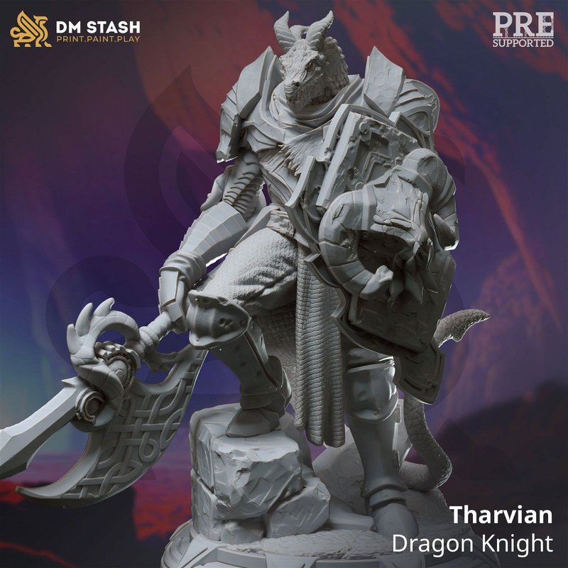 Tharvian 3D-printed model