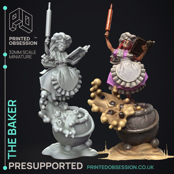 The Baker 3D-printed model
