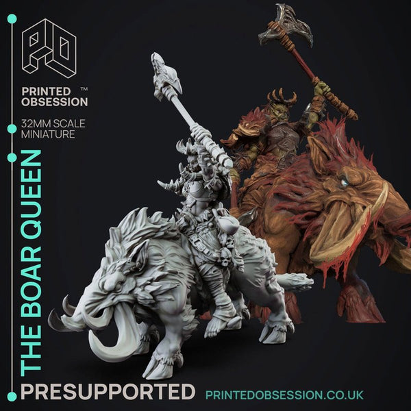 The Boar Queen 3D-printed model