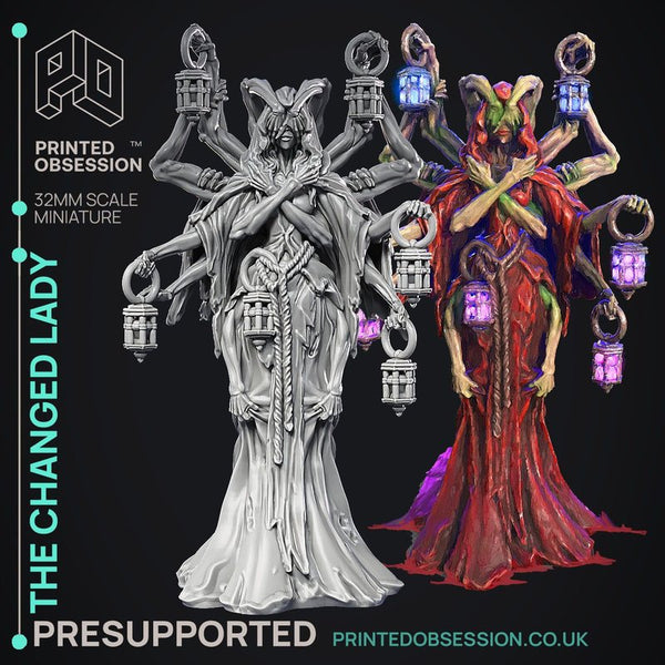 The Changed Lady 3D-printed model