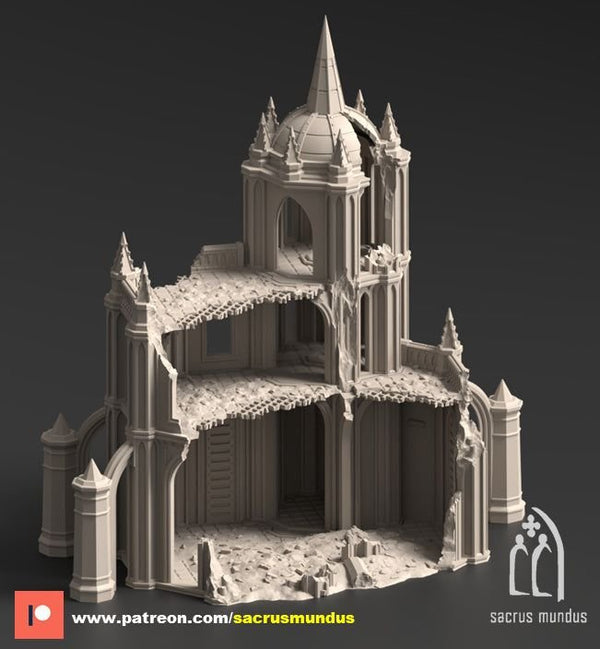 The Desolation of Emerita Mansions 3D-printed model