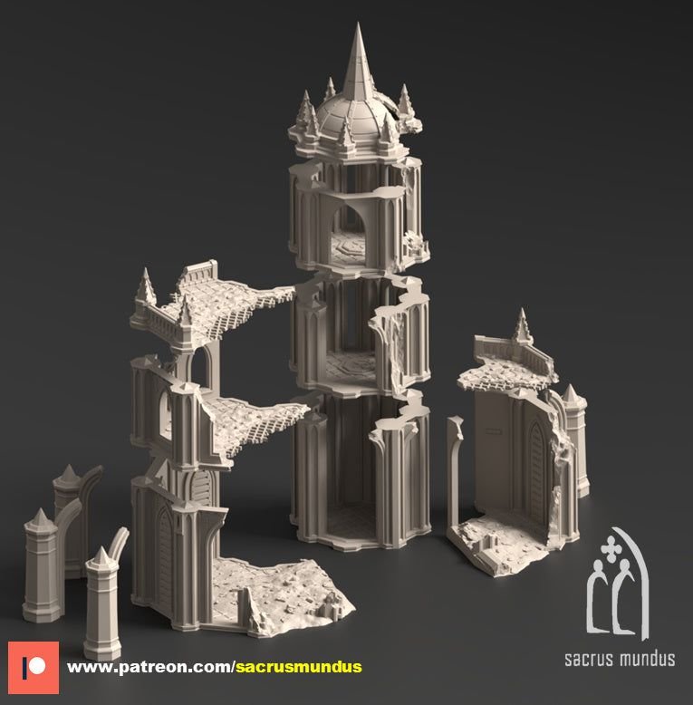The Desolation of Emerita Mansions 3D-printed model