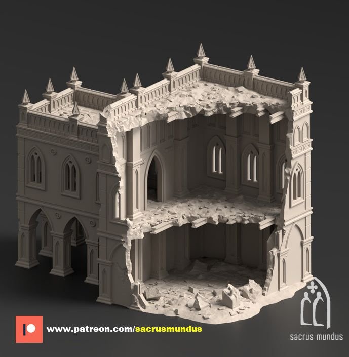 The Desolation of Emerita Mansions 3D-printed model