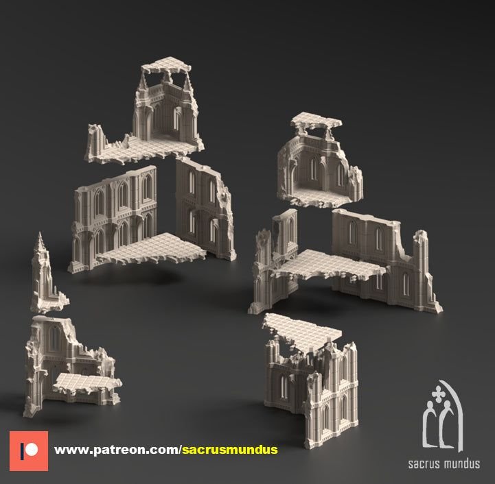 The Desolation of Emerita Ruins 3D-printed model