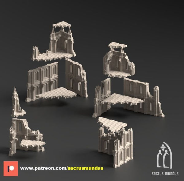 The Desolation of Emerita Ruins 3D-printed model