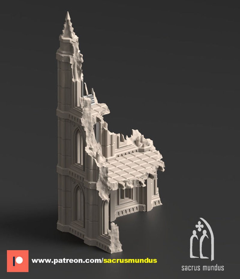 The Desolation of Emerita Ruins 3D-printed model