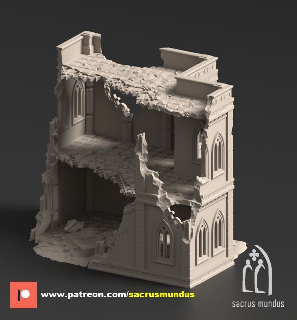 The Desolation of Emerita Terraced 3D-printed model