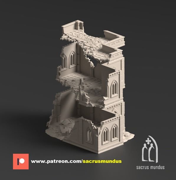 The Desolation of Emerita Terraced 3D-printed model