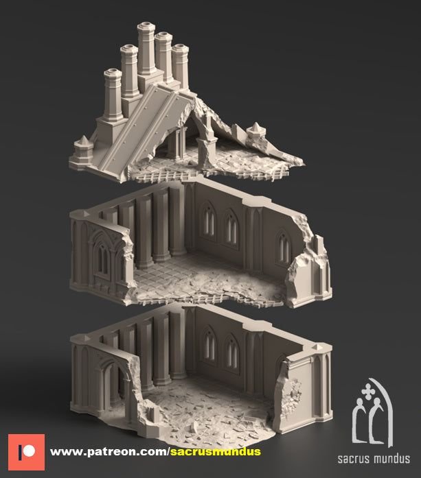 The Desolation of Emerita Terraced 3D-printed model
