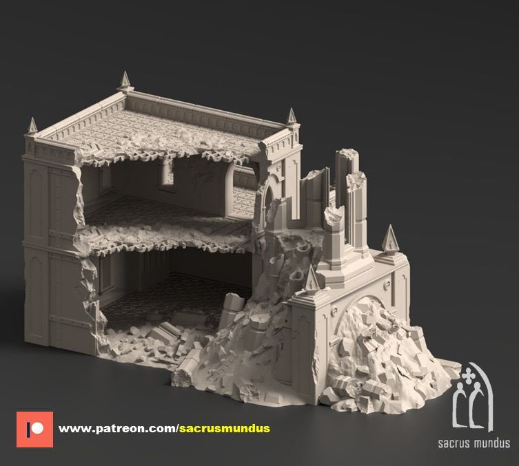 The Desolation of Emerita Terraced 3D-printed model