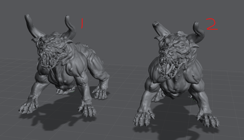 The Heralds 3D-printed model