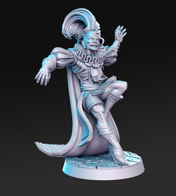 The Jester 3D-printed model