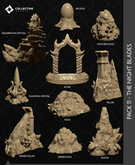 The Night Blades Scenery 3D-printed model