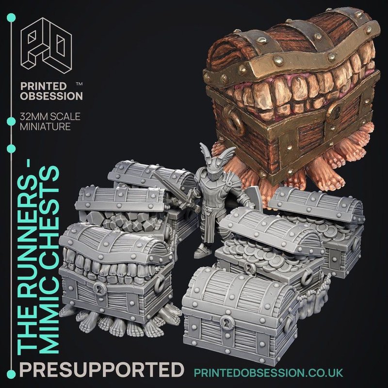 The Runners - Mimic Chests 3D-printed model