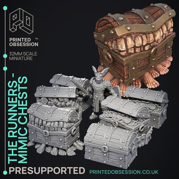 The Runners - Mimic Chests 3D-printed model