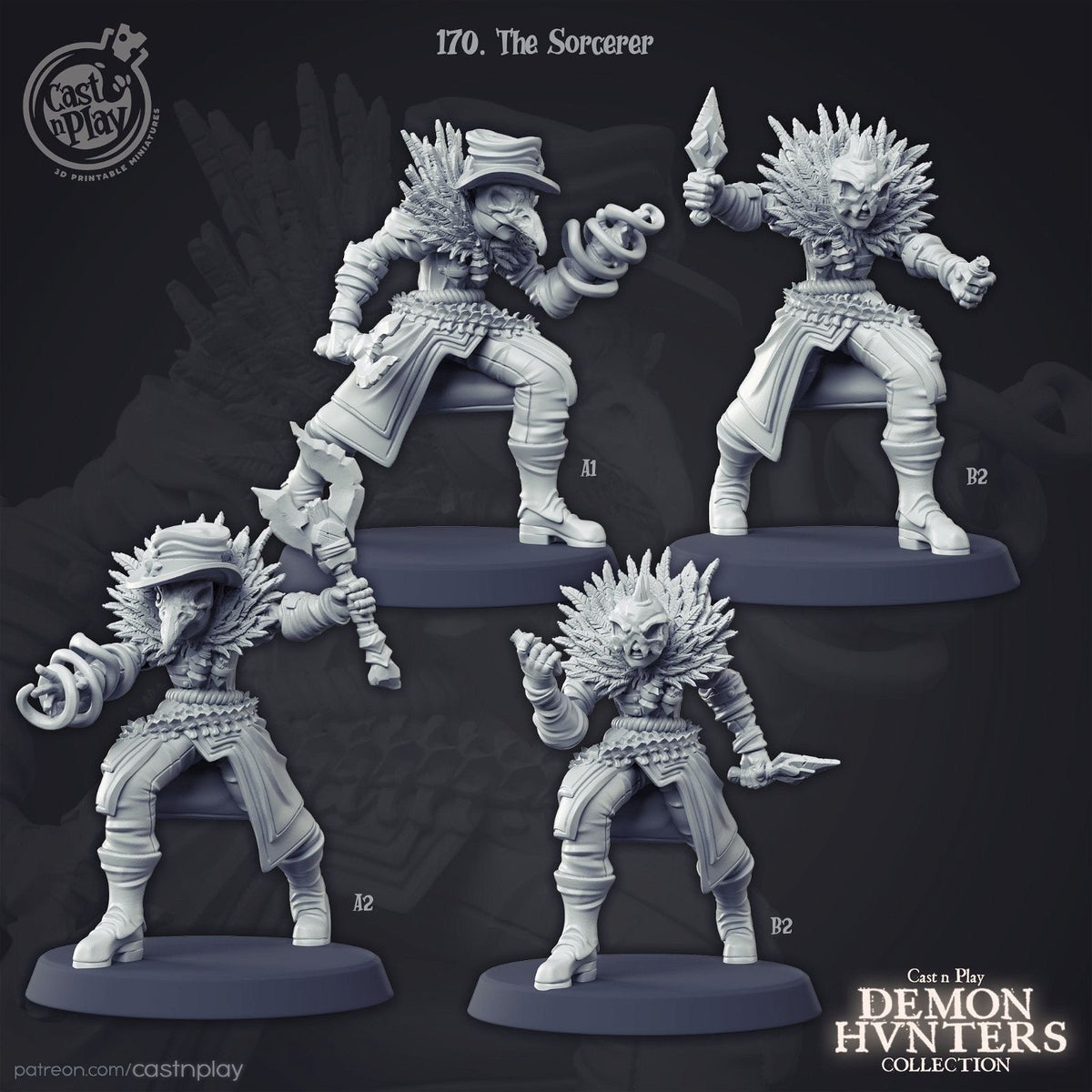 The Sorcerer (Plague Doctor) - The Printable Dragon