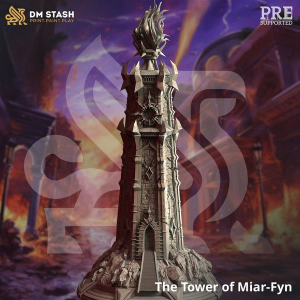 The Tower of Miar-Fyn 3D-printed model