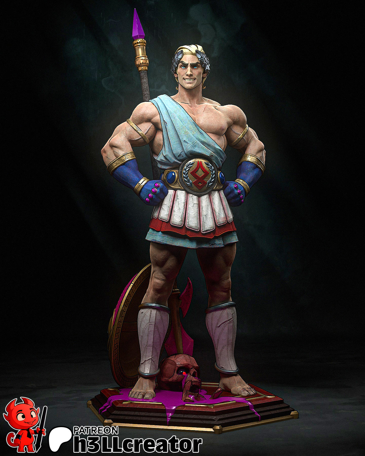 Theseus 3D-printed model