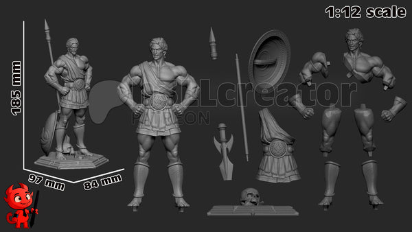 Theseus 3D-printed model