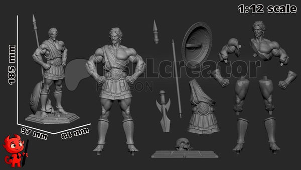 Theseus 3D-printed model
